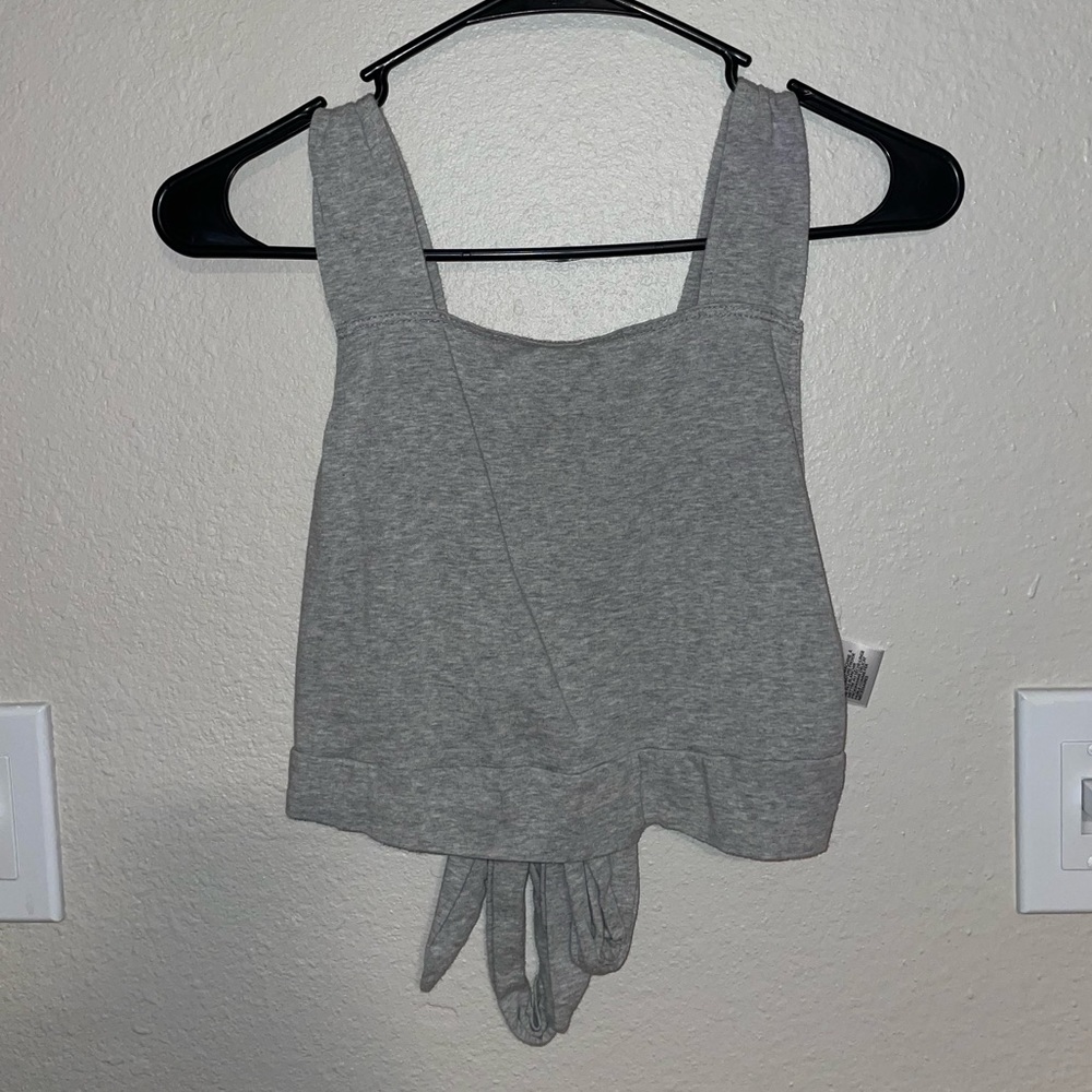 TRULY MADLY DEEPLY Open Back Tie Crop Top Size M